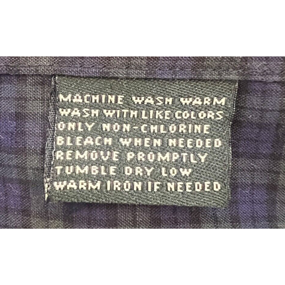 Lauren Ralph Lauren Slim Fit Dress Shirt Blue Green Plaid Non Iron Men’s 15 32/3 - Picture 7 of 8
